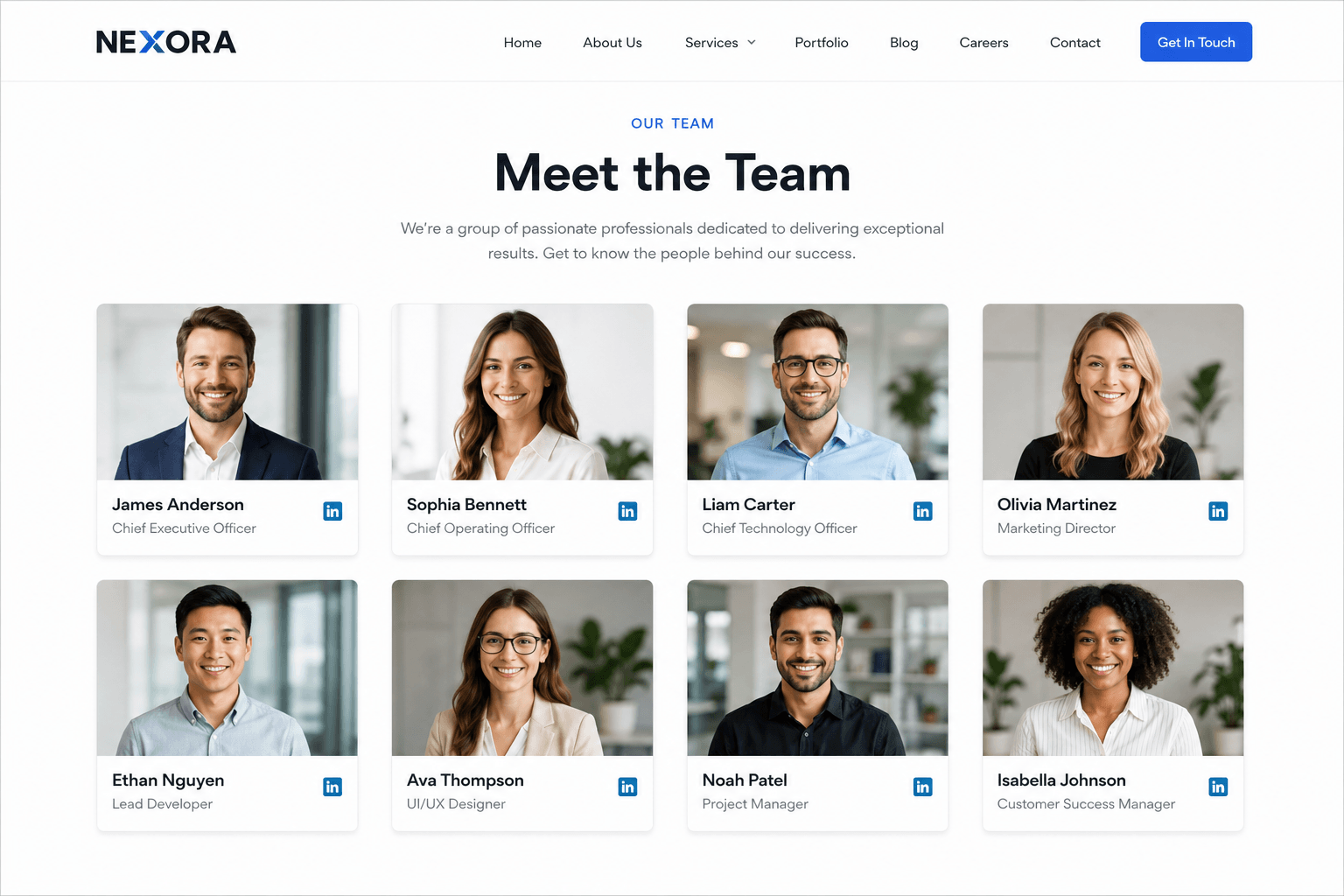 how to create a meet the team page in wordpress